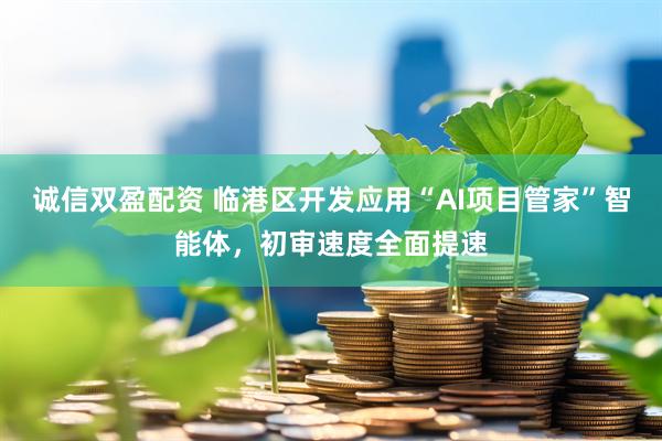 诚信双盈配资 临港区开发应用“AI项目管家”智能体，初审速度全面提速