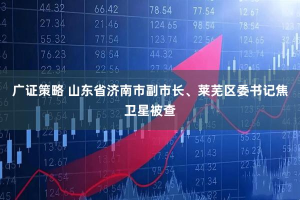 广证策略 山东省济南市副市长、莱芜区委书记焦卫星被查