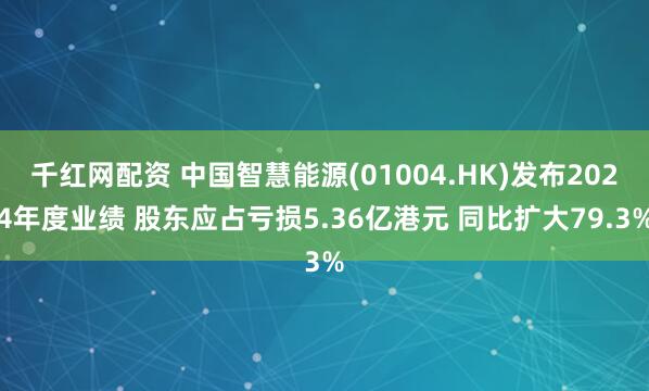 千红网配资 中国智慧能源(01004.HK)发布2024年度业绩 股东应占亏损5.36亿港元 同比扩大79.3%