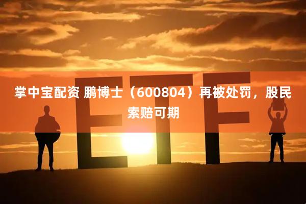 掌中宝配资 鹏博士（600804）再被处罚，股民索赔可期